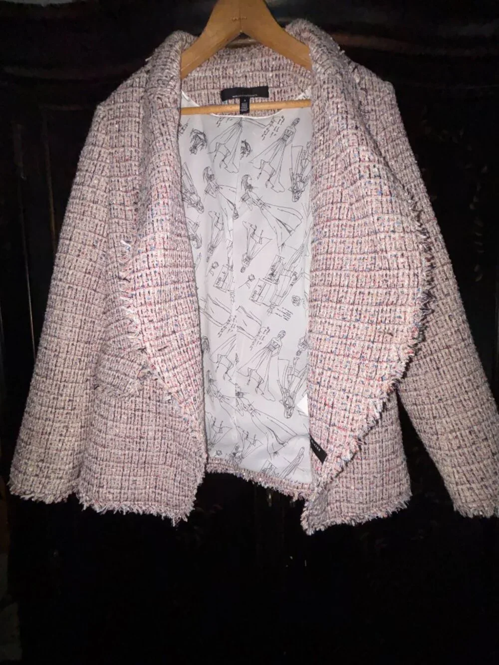 White House Black Market Tweed Studio Blazer – Multi-Color – Size 8